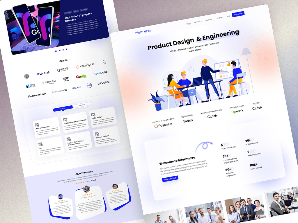 Intermezzo Agency Platform Homepage